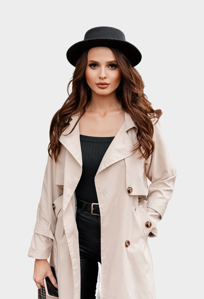 Beige Trench Coat